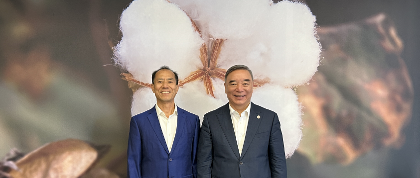 中上协会长宋志平到访尊龙凯时，，，全棉时代以“一朵棉花”构建焦点竞争力